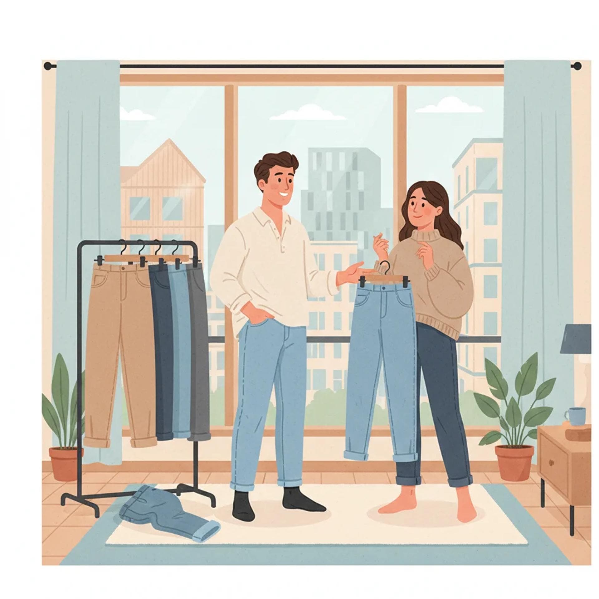 Skinny jeans är ute: Varför raka passformar är det enda rätta för grisch-stilen nu